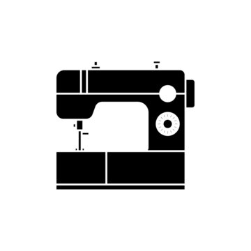 Sewing machine icon design template vector isolated illustration