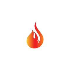 Fire flame logo vector illustration design template