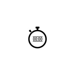 Stopwatch icon with Checkmark icon timer logo vector illustration