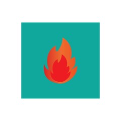 Fire flame logo vector illustration design template