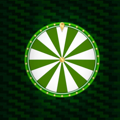 Obraz premium Green wheel of fortune