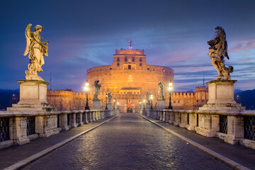 Naklejka na ściany i meble Castel Sant'Angelo in Rome, Italy