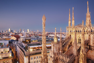 Milan, Italy City Skyline