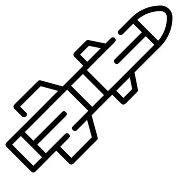 black outline rocket icon clip art preview
