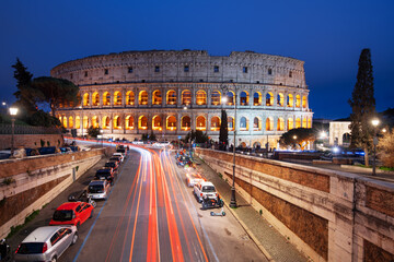 Obraz na płótnie Canvas Rome, Italy at the Colosseum
