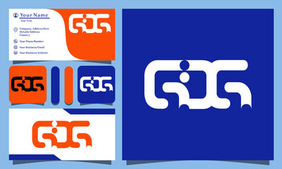 Abstract Letter GDG, GD, DG logo design template. Initial letter GDG