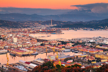 La Spezia, Italy Skyline