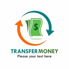 Transfer money logo template illustration