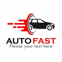 Auto fast logo template illustration