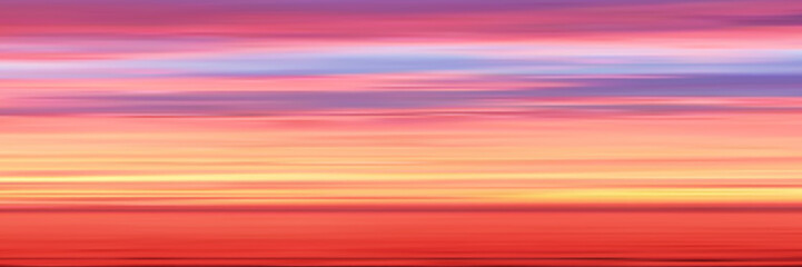 Dramatic sunset sky, natural background, vector illustration, gradient mesh