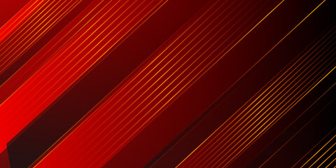 Red background with gold lines