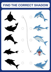 A children's educational game with dolphins called 