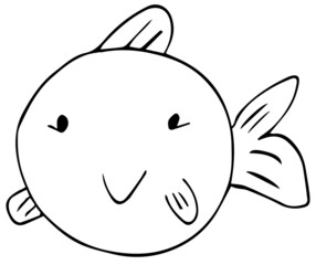 Cute fish illustration