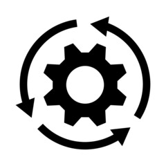 gear icon. technology icon. workflow icon - obrazy, fototapety, plakaty