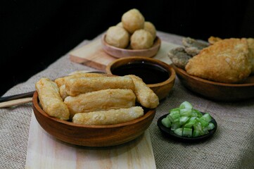 pempek indoesian traditional food, made from fish mackerel and flour