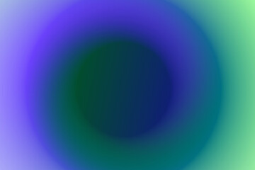 Smooth circular blue and green gradient mess background