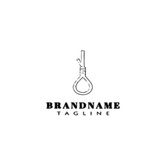 gallows logo cartoon icon design template black isolated vector illustration