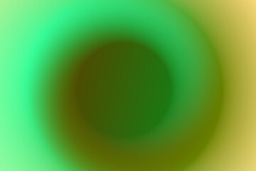 Smooth circular green and yellow gradient mess background