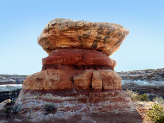Curious cliff side rock formations in the Bears Ears wilderness area of Southern Utah.  