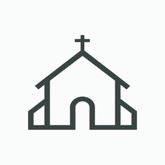 church, religion, christian, building, cathedral icon vector symbol