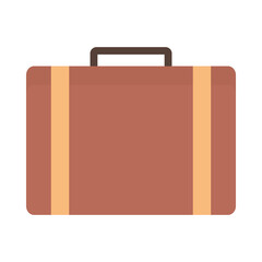 suitcase icon flat
