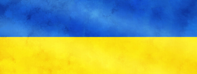 Watercolor Flag Of Ukraine