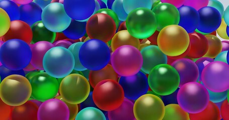 Esferas de cristal de colores