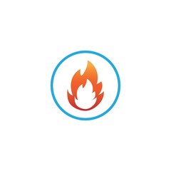 Fire flame vector illustration design template