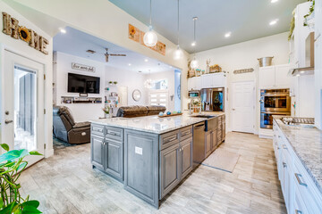 Living room and family area