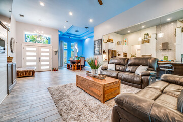 Living room and family area