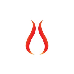 Fire flame vector illustration design template