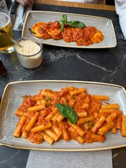 Plat de pâtes italienne