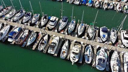 Sailboats at Oceanside Harbor, California