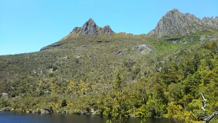 Cercles muraux Mont Cradle lake view at the Cradle mountains