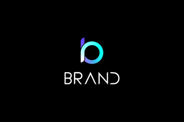 Letter b simple creative logo
