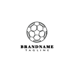 Obraz premium soccer ball logo icon design template vector illustration
