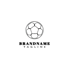 Obraz premium soccer ball logo icon design template vector illustration