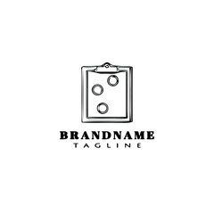 soccer tactic board logo cartoon icon design template black isolated vector