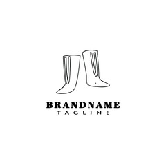boot logo icon design template vector illustration