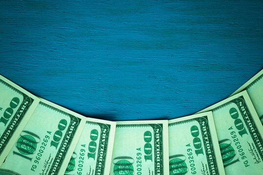 Concept on the topic of problems with finances and debts and copy space.