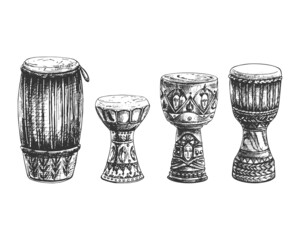 122_congas, darbuka_djembe_congas, darbuka, djembe, percussion set, congo, djembe, darbuka, cuban drum, cup drum, national symbol of egyptian music shaabi, west african drum, graphic illustration, han