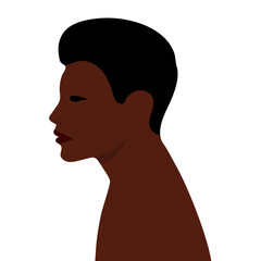 african man design in flat style, isolated