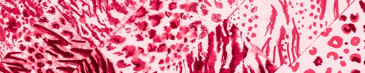 Animal  Acrylic Textured. Pink Wallpaper Fabric