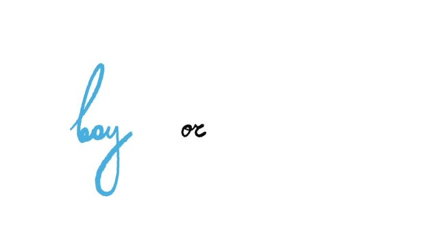 Appearing handdrawn english text boy or girl.Animation of brushed text inscription blue and pink word congratulations with baby shower .Colored line on white background , isolated drawing. Free - Powered by Adobe