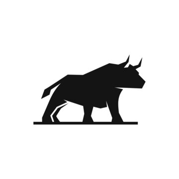 Bull vector logo design