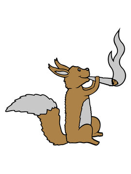 Kiffendes Weed Eichh&ouml;rnchen 