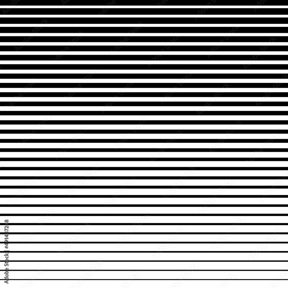 Poster horizontal line seamless pattern. parallel stripe. black streak on white background. straight gradat