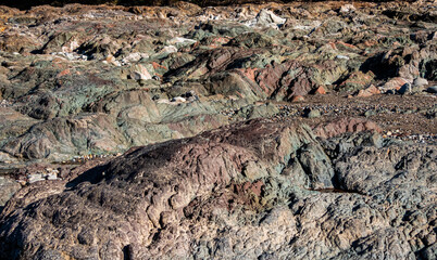 チャート露出地帯　褶曲地形