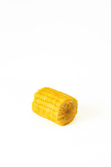 Fresh corn on white background, clipping path 