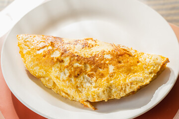 大豆入りオムレツ